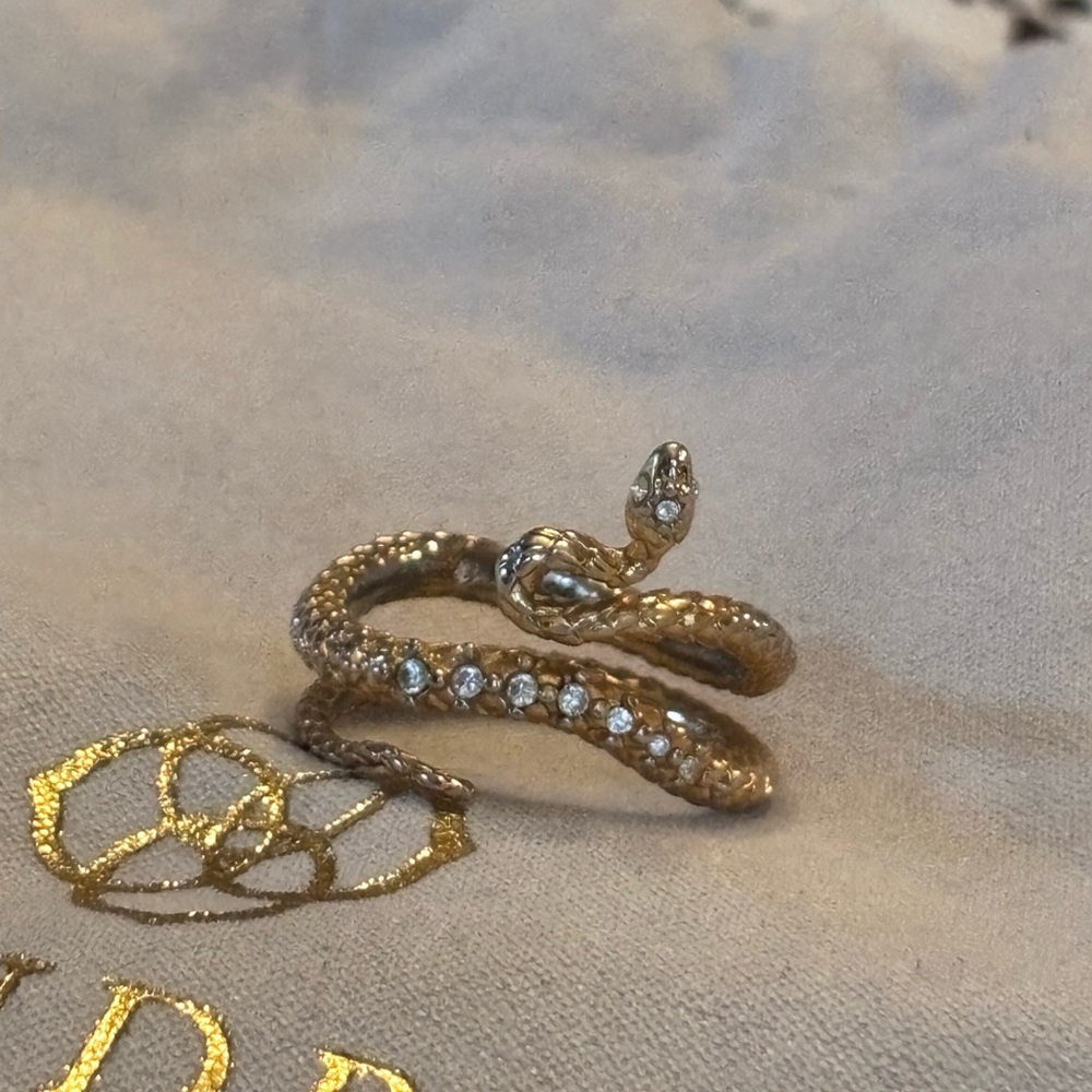 gold snake ring from kendra scott